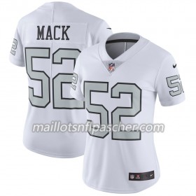 Maillot Oakland Raiders Khalil Mack 52 Nike Silver - Femme